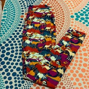 4/$20 Lue la roe leggings animal print